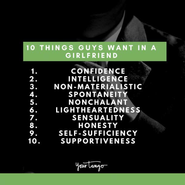 list of things guys want in a girlfriend