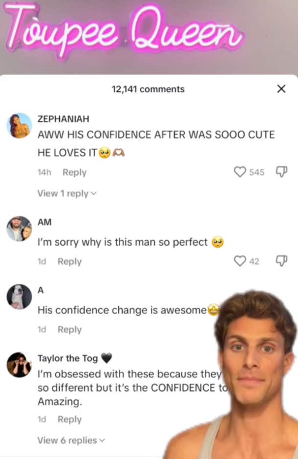 women reacting to men's hair transformation shows difference between how sexes treat others online