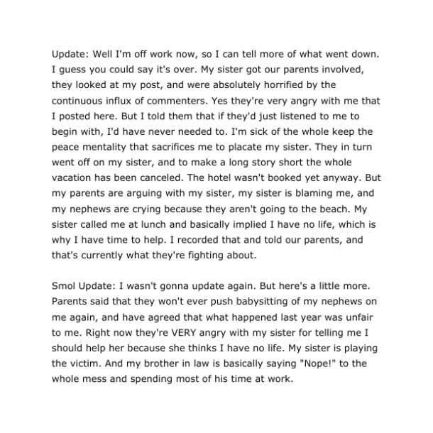 Reddit user posts updates about the situation with his family. 