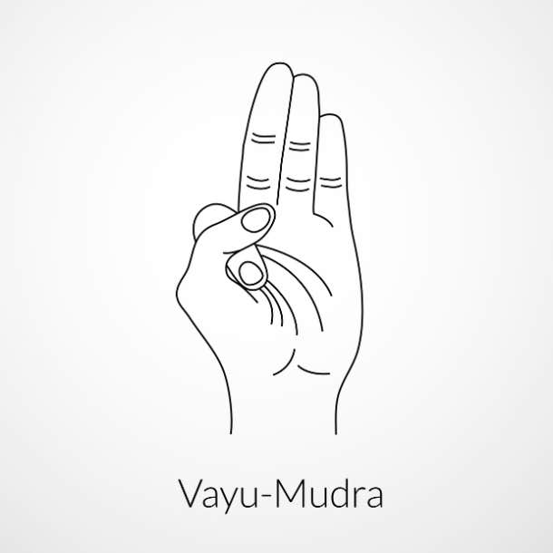 spiritual hand symbols vayu mudra