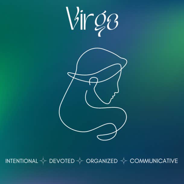 virgo aura color blue-green