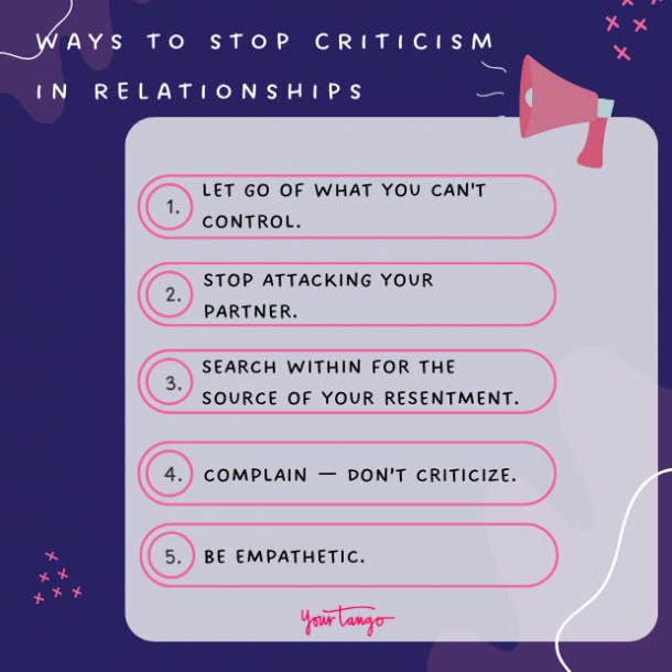 ways to stop criticism in relationships