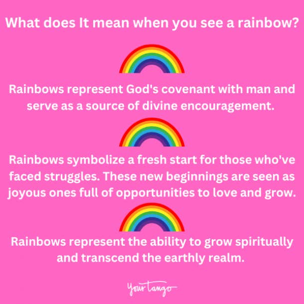 what does is mean when you see a rainbow