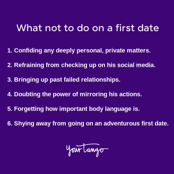 what not to do on a first date
