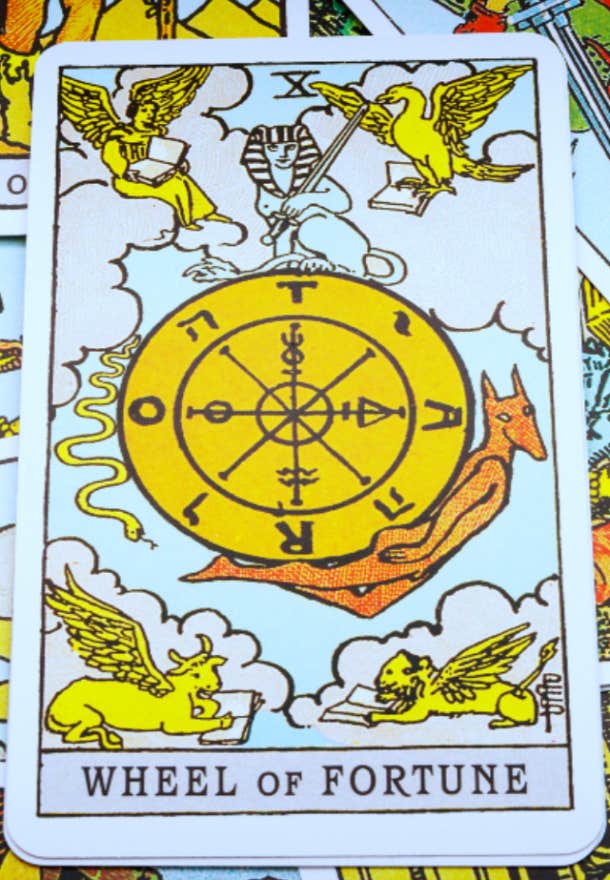 The Wheel Of Fortune Tarot Card Meanings Upright Reversed In Love - 47