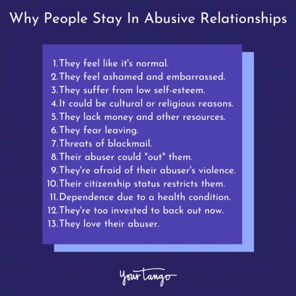 why people stay in abusive relationships