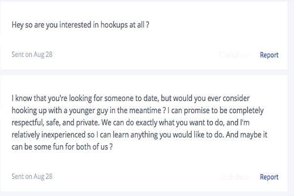 dating site message
