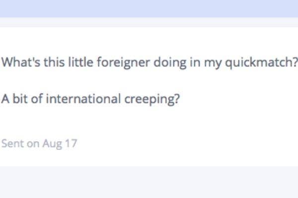 dating site message