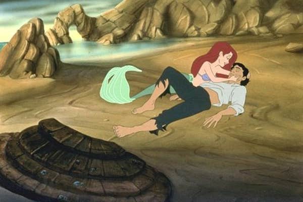 Disney princess love lessons: love at first sight
Ariel washed ashore with Prince Eric in the Little Mermaid