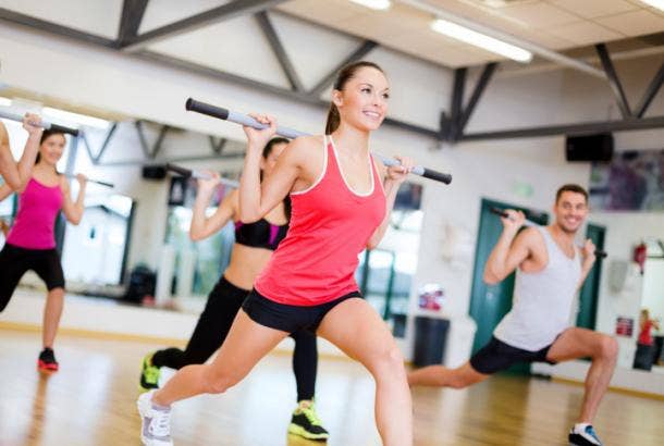 Group of people working out