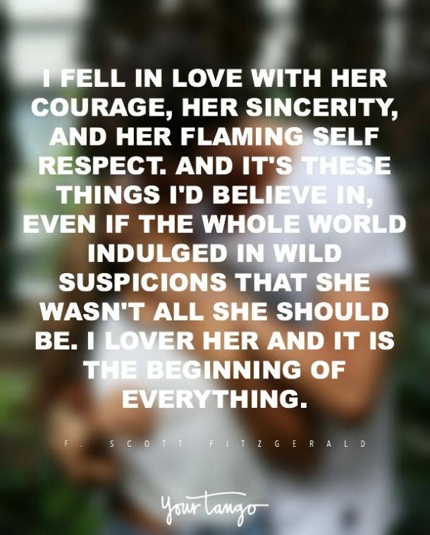 F. Scott Fitzgerald romantic love quote