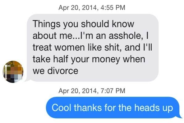 dating site message