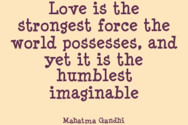 Mahatma Gandhi Love Quote