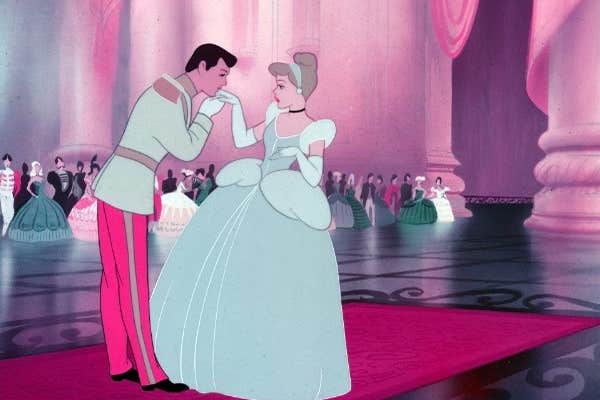 Disney princess love lessons: a makeover will make a guy notice you
Cinderella dancing with Prince Charming
