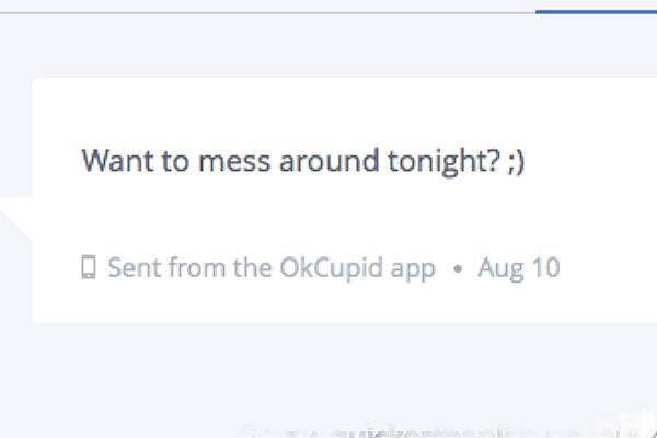 dating site message