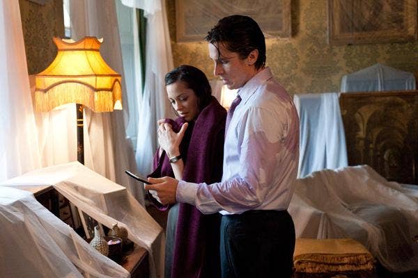 Super Dysfunctional Superhero Couples: Batman (Bruce Wayne) and Talia Al-Ghul (Miranda Tate) in &quot;The Dark Knight Rises&quot;
