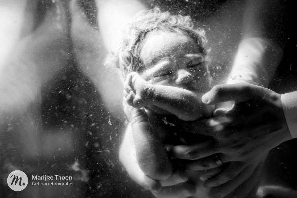 Underwater birth.