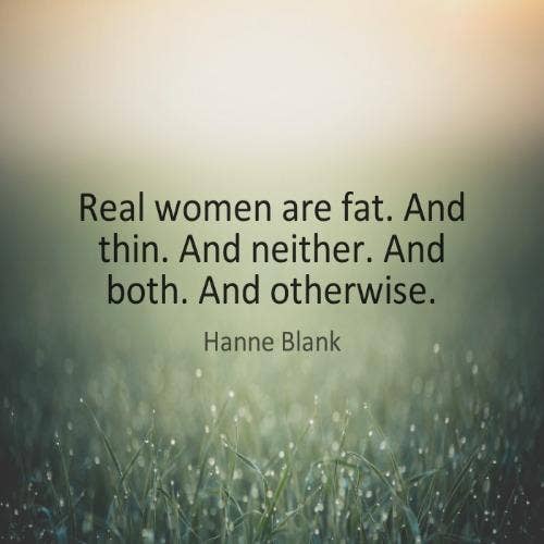 Hanne Blank self-esteem body quotes