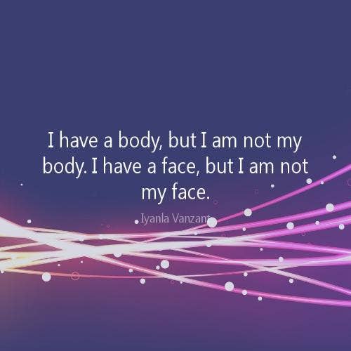 Iyanla Vanzant self-esteem body quotes