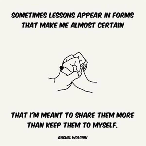 Rachel Wolchin Instagram Life Quotes
