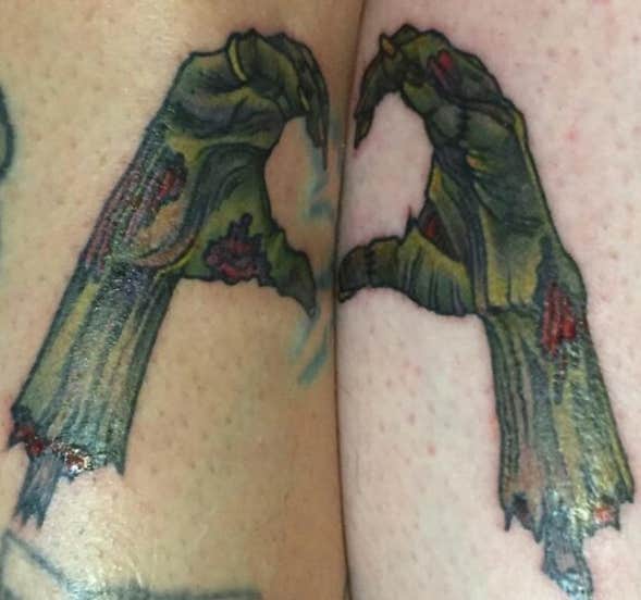 20 Horrible Couple Tattoos  Creepy Gallery