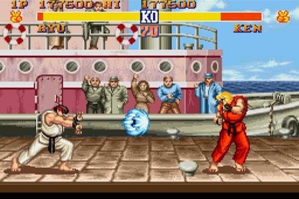 Ryu and Ken in Street Fighter II