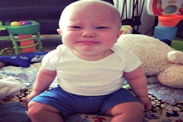 Crying baby.