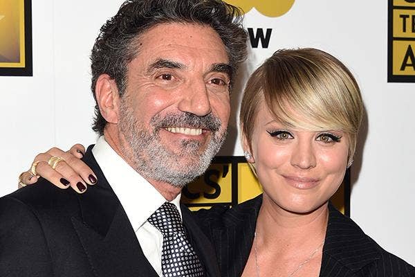 Chuck Lorre and Kaley Cuoco