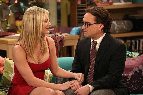 Kaley Cuoco and Johnny Galecki from The Big Bang Theory