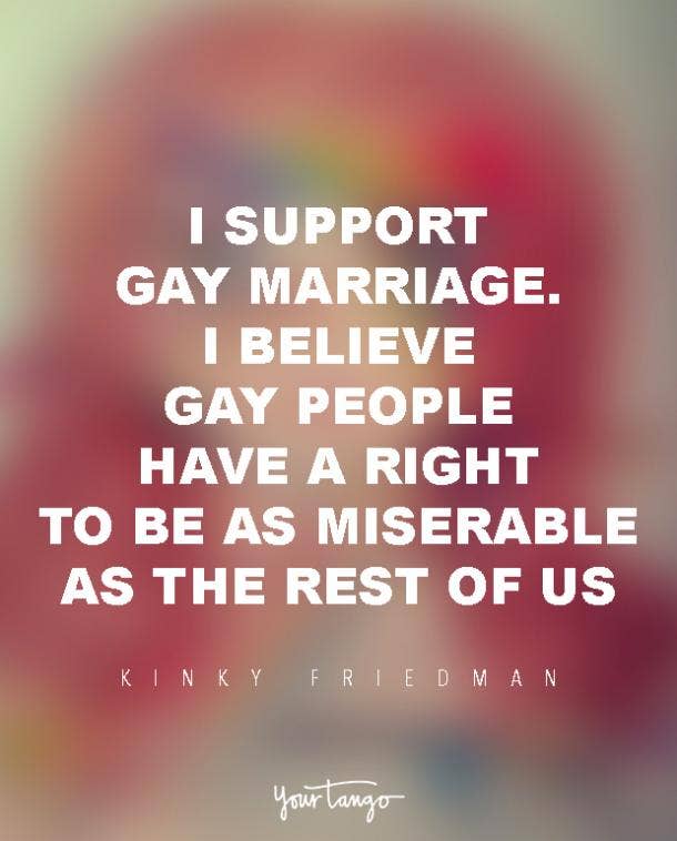 Kinky Friedman marriage quote