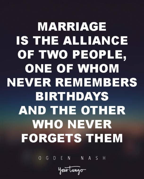 Ogden Nash marriage quote