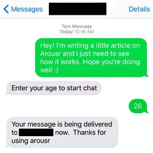 Sexting random strangers