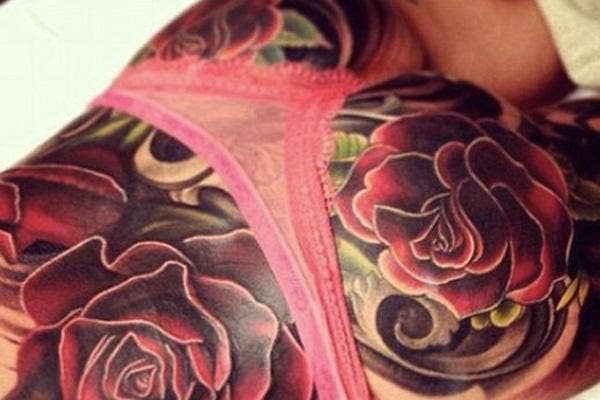 cheryl cole butt tattoo