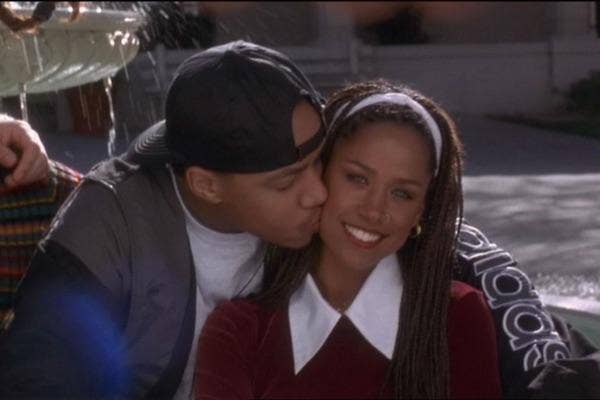 Donald Faison and Stacey Dash as Murray and Dionne from Clueless