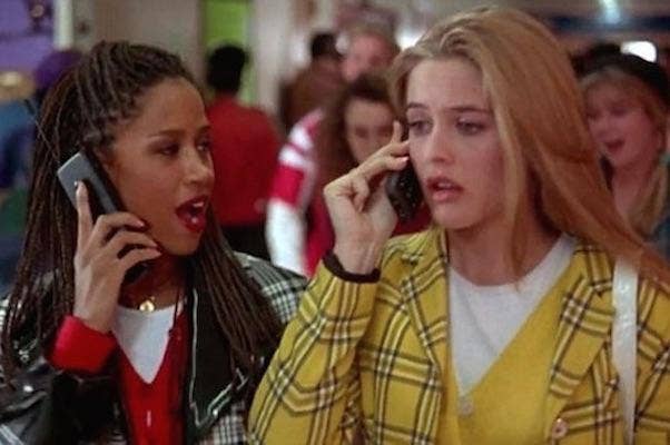 Stacey Dash and Alicia Silverstone as Dionne and Cher from Clueless