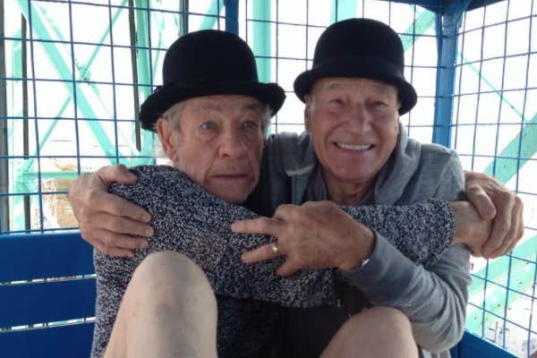 Sir Ian Mckellen and Sir Patrick Stewart