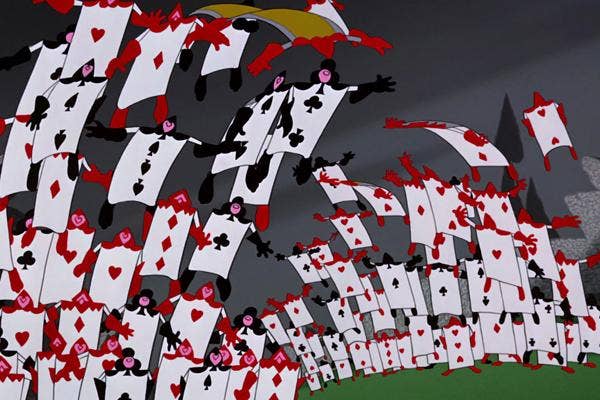 disney alice in wonderland, alice in wonderland, alice in wonderland cards, alice in wonderland playing cards