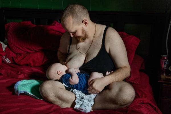 Transgender Dad Chestfeeds His Son After Giving Birth To 