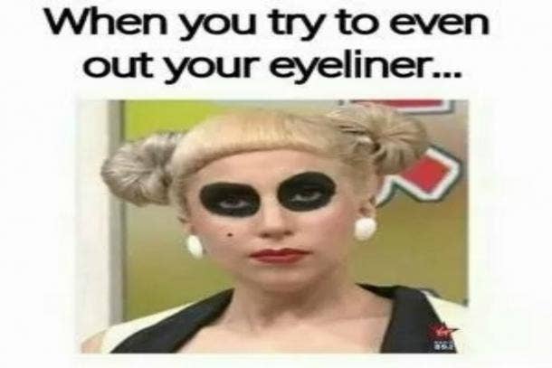 Trying to even out our makeup