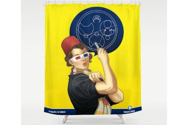 Feminist gifts: Rosie The Riveter Shower curtain