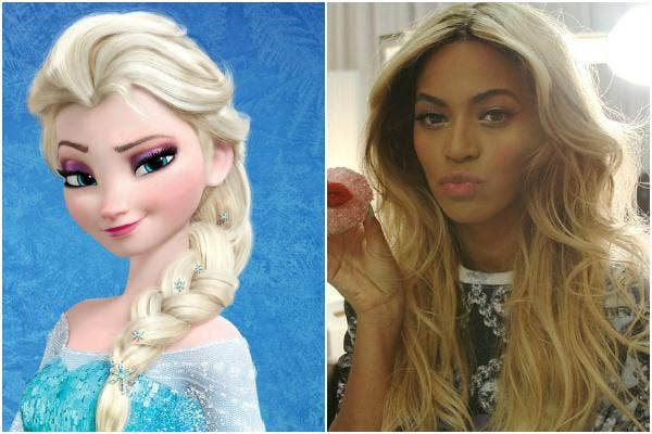 Queen Elsa of Disney&#039;s &#039;Frozen&#039; and Beyonce
