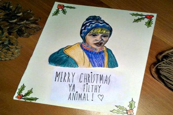 Crazy lady card.