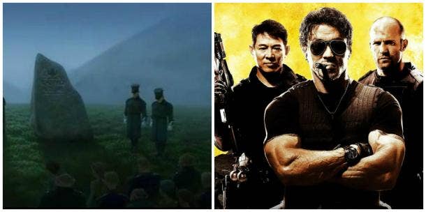 The Royal Guards of Arendelle; Jet Li, Sylvester Stallone and Jason Statham in &#039;The Expendables&#039;