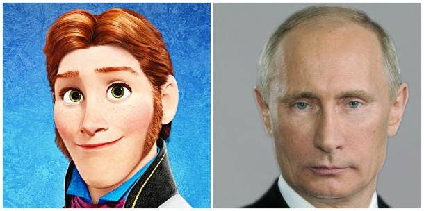 Prince Hans of Disney&#039;s &#039;Frozen&#039; and Vladimir Putin