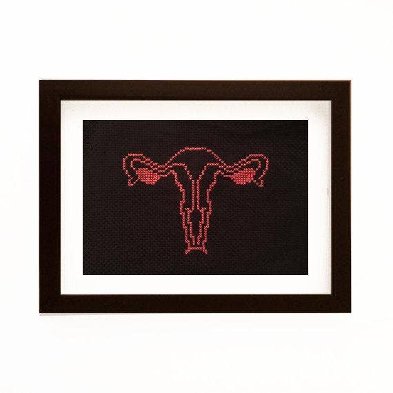 vagina cross stitch
