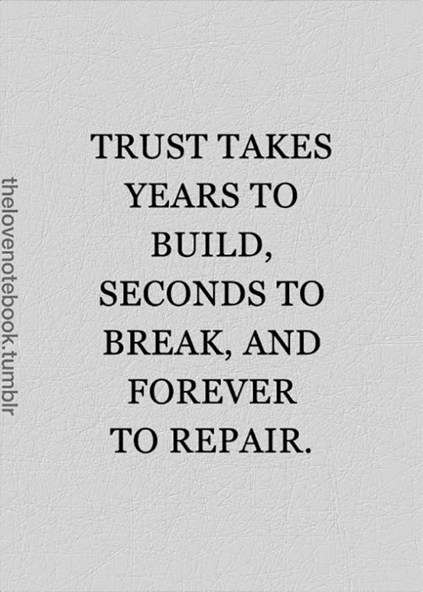 Trust after cheating quotes