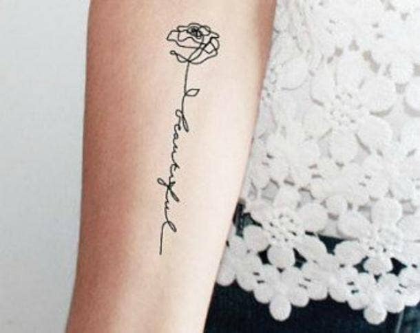 40 Cute Minimalist One Word Tattoo Ideas For Women Yourtango