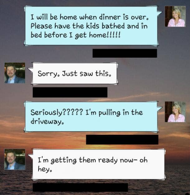Communication via text is wonderful, but sometimes we still need to pick up the phone for a personal exchange or just to hear our spouse's voice. Oh, and to make sure they know when to do what they need to do. 11 LOL Texts That Completely Explain Marriage