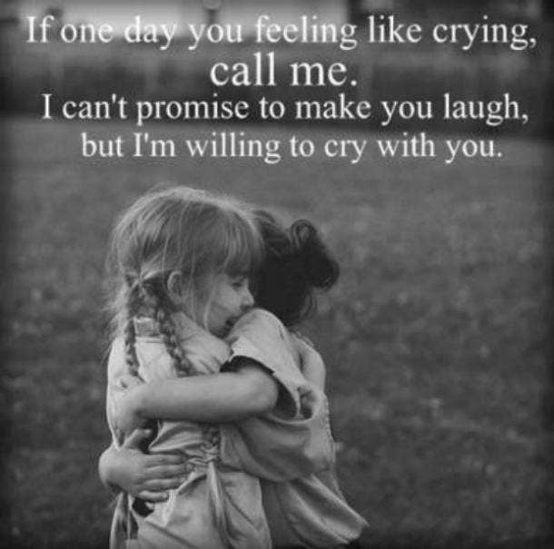 On making things seem less terrible together. thank you sister quotes