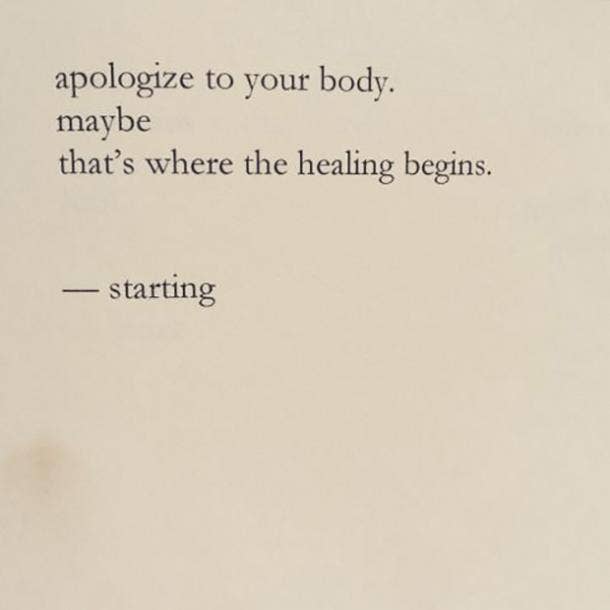 Be kind to your body and your mind. Body-Positive Quotes Self-Esteem Confidence For Summer